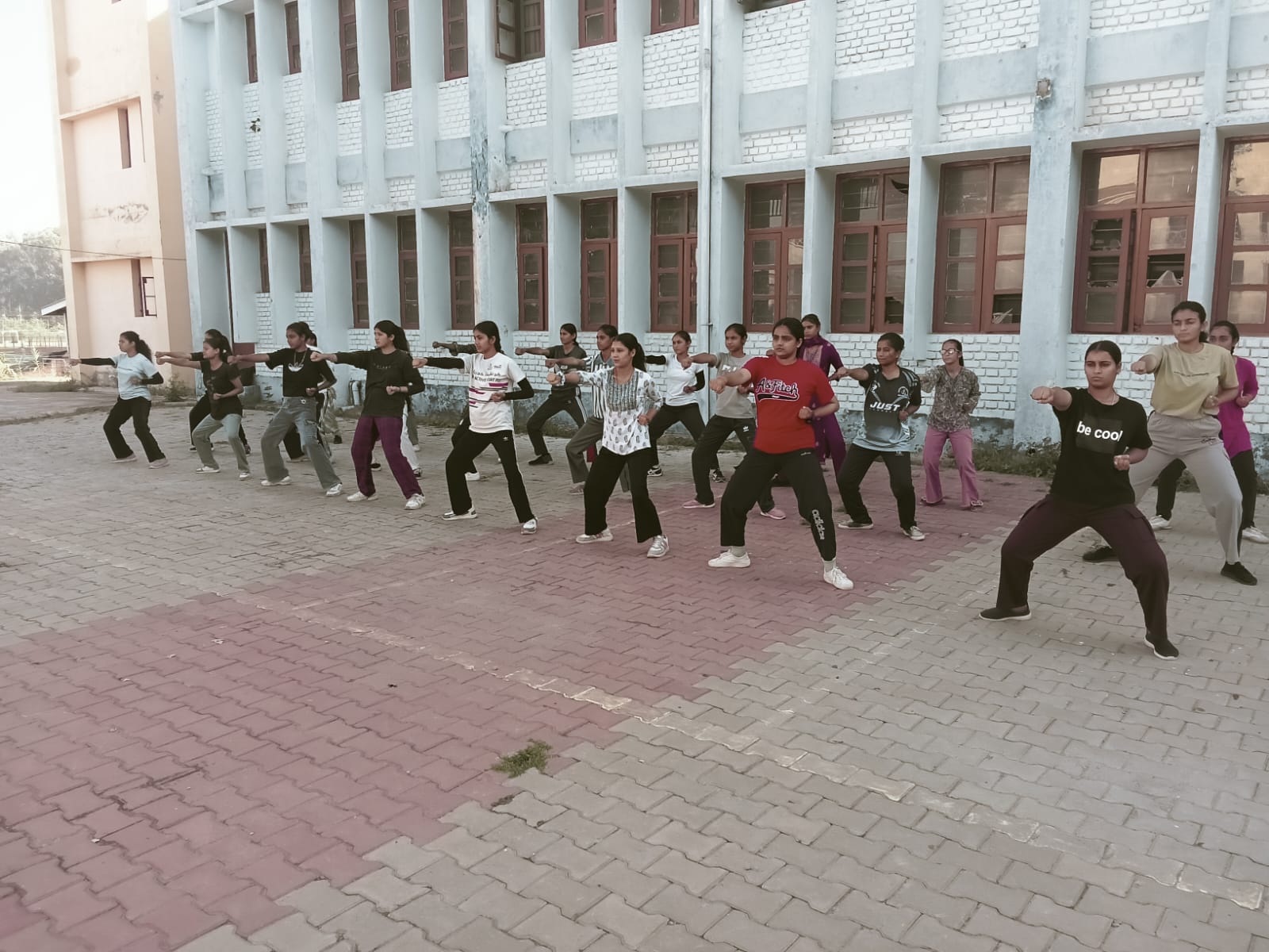 Under the Samatha program, a free training camp was organized in Una College to teach self-defense techniques to girls